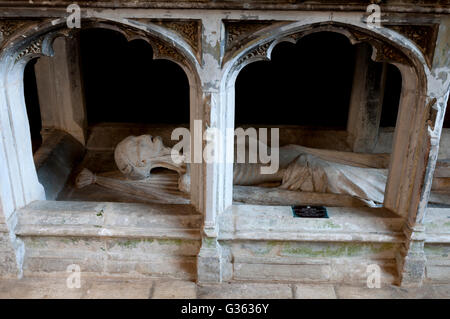 William Sponne tomb, St. Lawrence`s Church, Towcester, Northamptonshire, England, UK Stock Photo